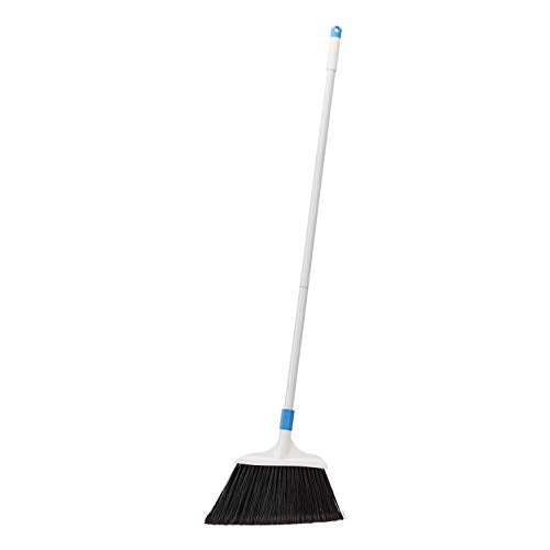 Heavy-Duty Outdoor Floor Broom with Stiff Bristles & 3-Piece Handle