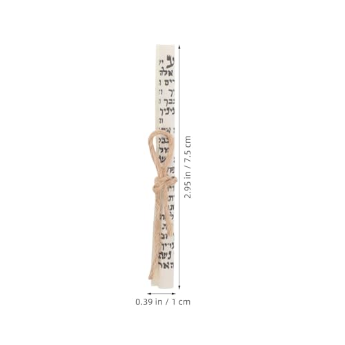 10pcs Hebrew Mezuzah Scroll - Kosher Printed Blessing for Door Frames