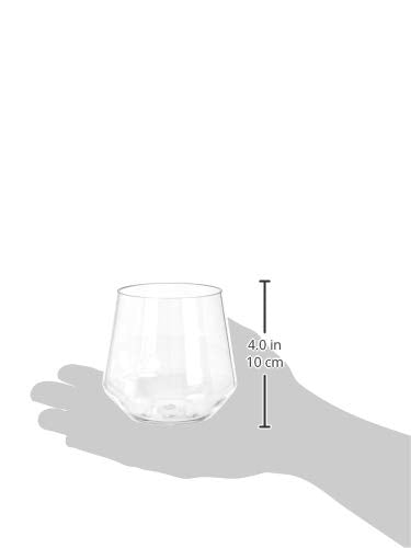 14-oz Stemless Wine Glasses, Shatterproof Tritan Plastic, Set of 4