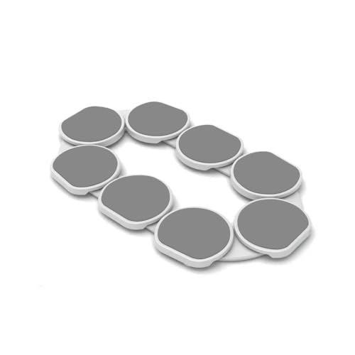 Light Gray Expandable Lazy Susan Turntable for Rectangular & Oblong Tables - Patented Design
