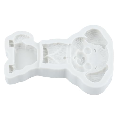 QDMOLDS Sitting Puppy Dog Silicone Fondant Mold – Non-Stick Candy & Cake Topper
