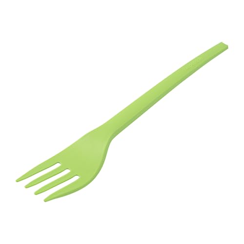 Restaurantware Basic Nature 6.5 Inch Forks 250 Disposable Fork - Individually Wrapped Durable Green CPLA Disposable Silverware Withstands Up To 180F Ideal For Large Events