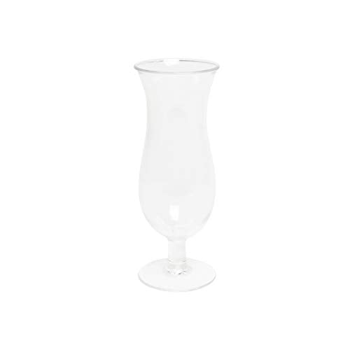 16 oz Clear Polycarbonate Hurricane Glass - Shatter-Resistant Cocktail Mug