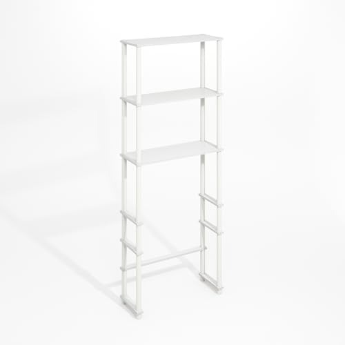 3-Shelf Over-the-Toilet Storage Organizer, Freestanding Bathroom Space Saver
