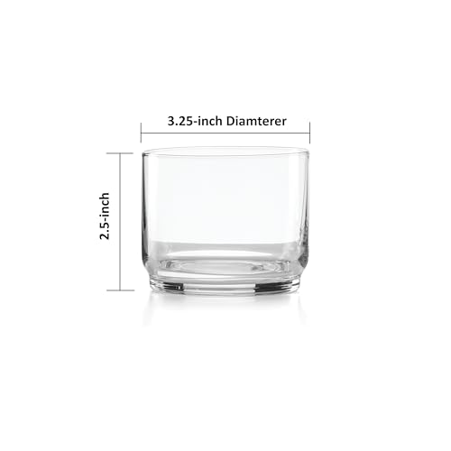 Lenox Tuscany Classics Stackable Short Highball Glasses Set of 6, Clear
