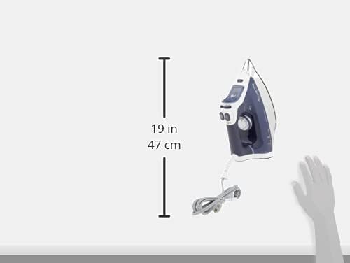 Rowenta DW9280 Steam Iron - Digital Display, 1800-Watt Power, Stainless Steel Soleplate, Blue