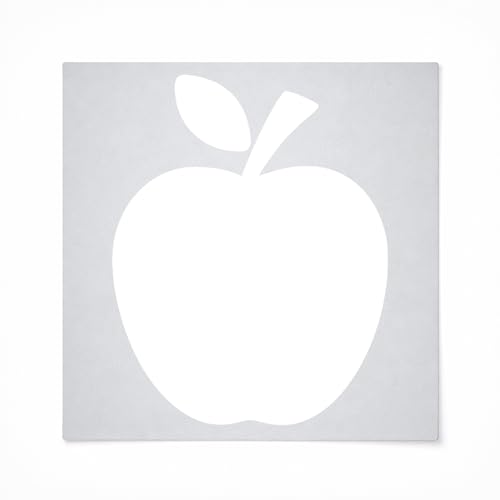 Apple 2 Reusable Mylar Stencil - Art & Craft Supplies, 4" Size