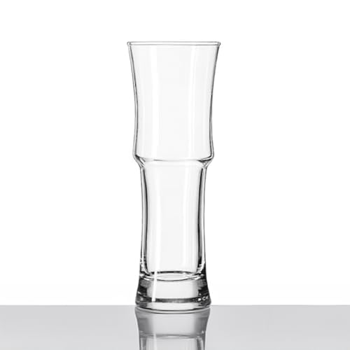 LEMONSODA Tall Napoli Hurricane Cocktail Glasses Set of 4 - 15oz Crystal Drinkware for Home & Bar