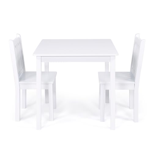 Kids Toddler Table and 2 Chair Set - Durable Wood Activity Furniture