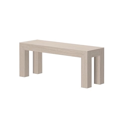 Modern Solid Wood Dining Bench, 49-Inch Contemporary Seating