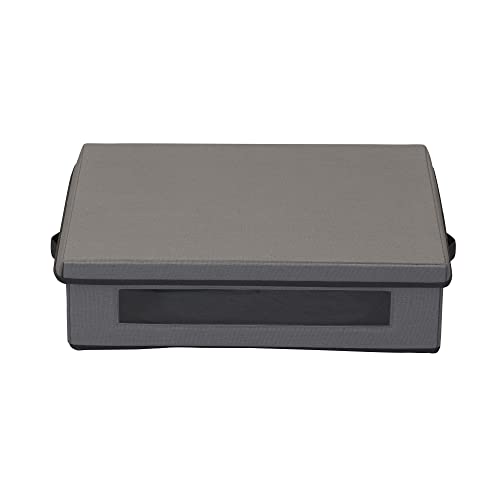 Hard-Sided Platter Storage Chest with Window, 15" x 19" x 5"
