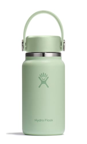 Insulated Mini Water Bottle 6.7 Oz Leak Proof Pocket Flask Aloe