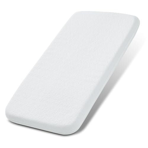 Dual Sided Baby Bassinet Mattress Pad 33" x 20" Gel Foam with Waterproof Cover