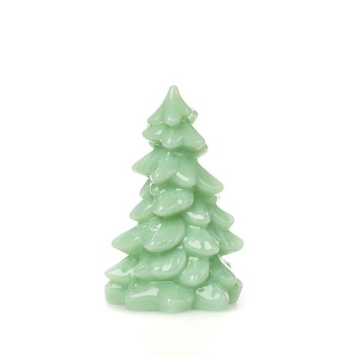 Mosser Glass 5.5-inch Jadeite Holiday Tree Figurine - Handcrafted Christmas Decor
