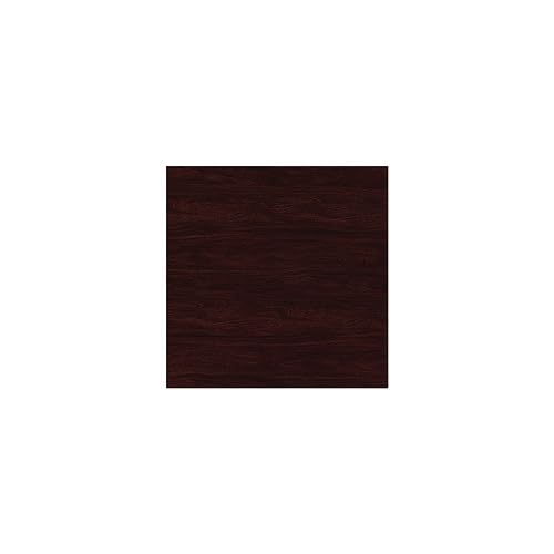 Alera Valencia Series Mahogany Hutch with Doors, 4 Compartments, Desktop Storage