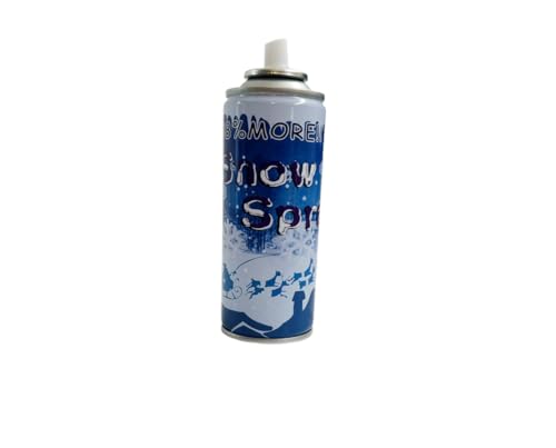 Textured Artificial Snow Spray - 8oz Aerosol Cans for Holiday Decor (4 Pack)