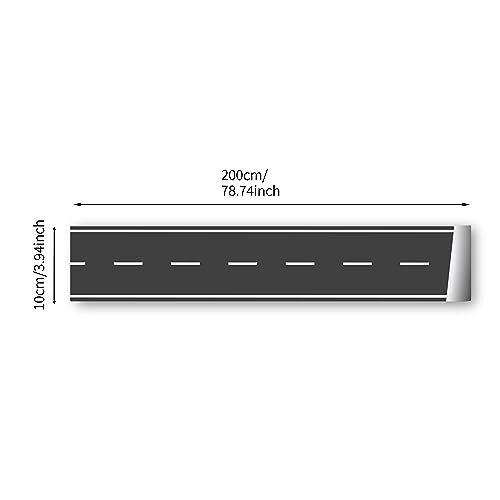 Road Wall Border Decals for Kids Bedroom Removable Vinyl Street Mural
