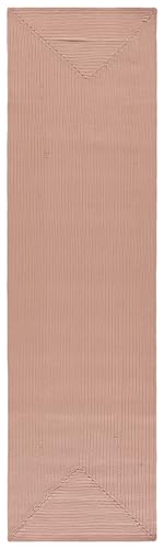 Braided Indoor/Outdoor Runner Rug, Washable Peach Area Rug, 2'3" x 8'