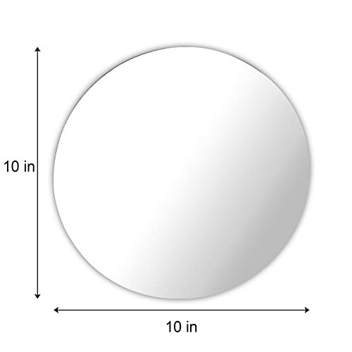 10-Inch Round Mirror Trays for Table Centerpieces, Set of 12