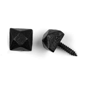 3/4 Inch Square Decorative Clavos - Weather-Proof Cast Aluminum, 5 Pack