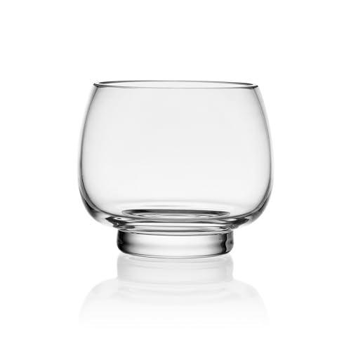 Mikasa Glenwood Party Punch Bowl Set with Cups & Ladle - 8 Piece, Clear Glass