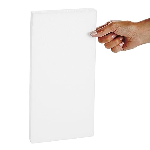 White Craft Foam Blocks, 12 x 6 x 1 Inch - 6-Pack for DIY Floral Projects