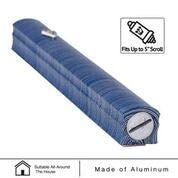 Aluminum Mezuzah Case with 3D Shin Design, 6-Inch Peel and Stick