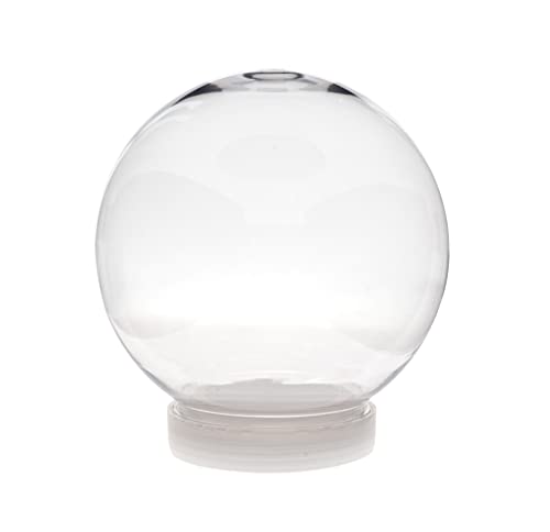 5-Inch DIY Snow Globe - Clear Plastic Water Globe for Crafts