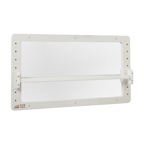 Wall-Mounted Coordination Mirror with Pull-Up Bar for Toddlers