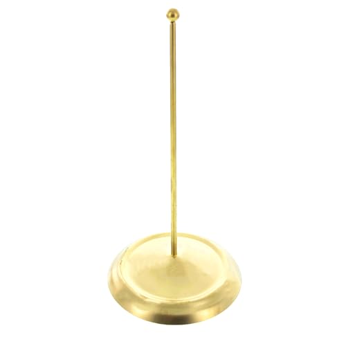 Gold Metal Christmas Tree Topper Display Stand - 7.2 Inch Finial Holder