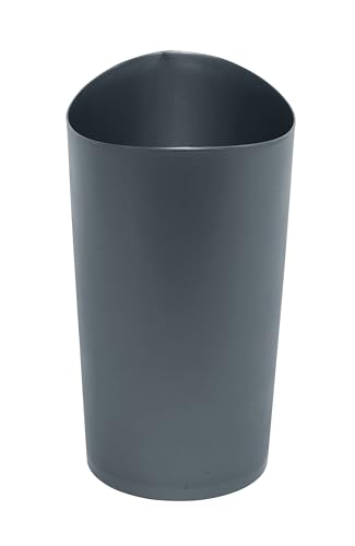 Spa Works Plastic Wastebasket, 2.25 Gallon Gunmetal Blue