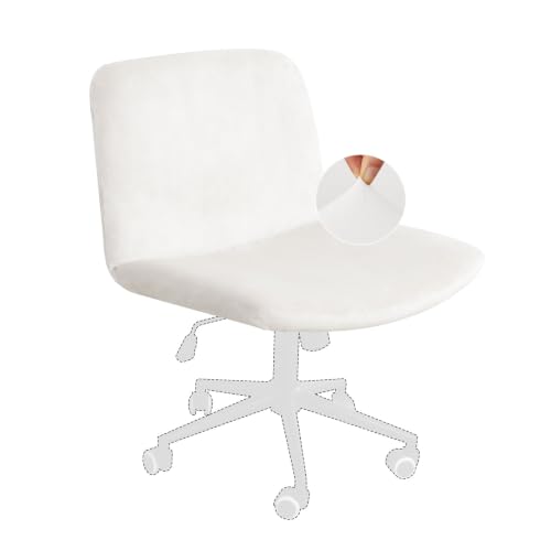 Criss Cross Armless Chair Cover - Stretch Slipcover for Office & Home