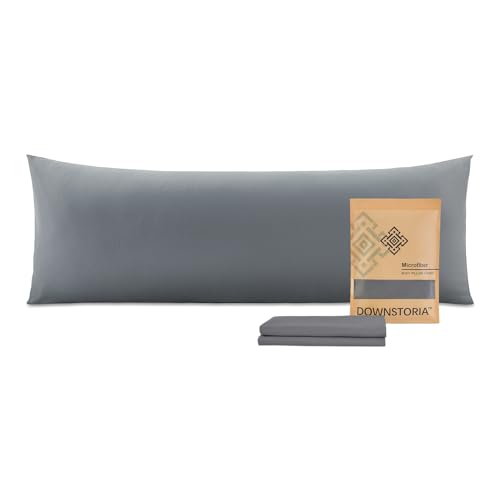Ultra Soft Microfiber Body Pillowcase 20x54 inch - Dark Gray