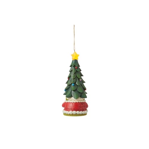 Jim Shore Dr. Seuss Grinch Christmas Ornament with LED Lights, Handcrafted Resin Figurine