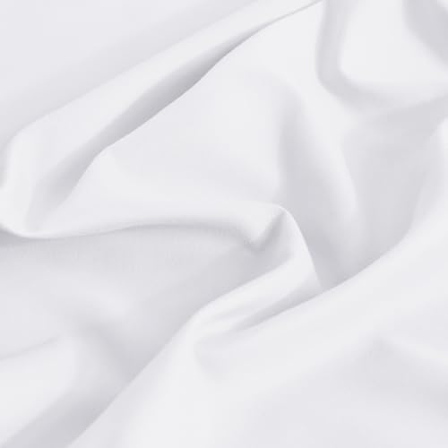 White Microfiber Throw Pillow Covers - 20 x 20 Inches, Set of 2