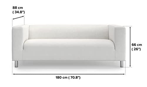 IKEA Klippan Loveseat Cover Replacement - Light Grey Slipcover