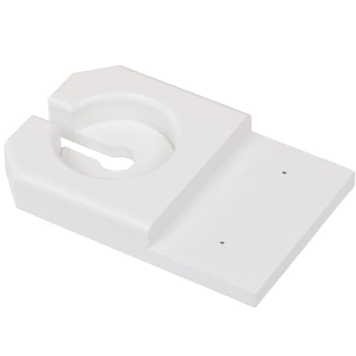 Heavy Duty Wooden Cup Holder for Porch Swings - Semi-Solid White Stain