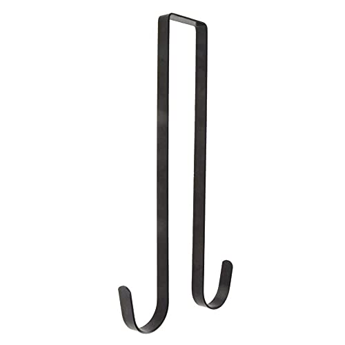 12-Inch Over the Door Wreath Hanger - Heavy Duty Metal Hook for Holiday Decor