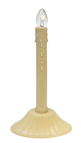 Creative Hobbies® Pack of 6 Ivory Indoor Electric Christmas Candle Lamps with Clear C7 Bulbs