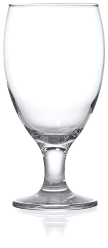 20 oz All-Purpose Drinking Goblets, Set of 4 Clear Stemmed Glassware