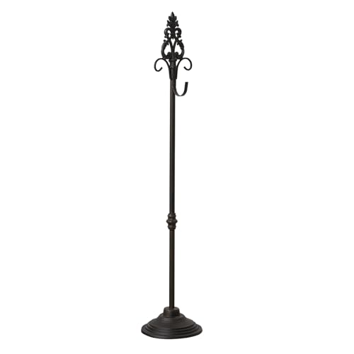 Adjustable Wrought Iron Wreath Stand for Tabletop & Floor Display