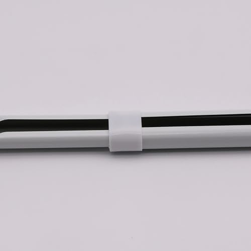 Heavy Duty Adjustable Curtain Rod, 48-84 Inch White Iron Window Hardware