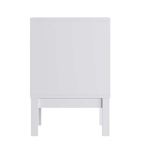 Kids Wooden 2-Drawer Nightstand with Smooth-Glide Drawers