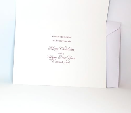 Thank You Christmas Card for UPS Driver - Holiday Greeting Card with Envelope