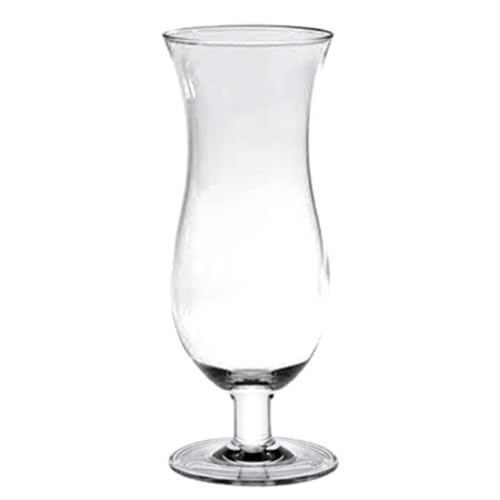 Pour44 24 oz. Polycarbonate Hurricane Glasses – Pack of 12 Clear Drinking Glassware