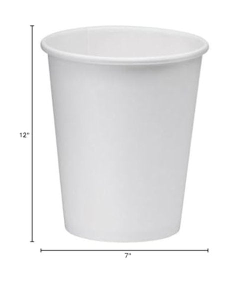 NYHI 200 Pack 12 oz White Paper Disposable Cups Hot Cold Beverage Drinking Cup for Water, Juice Coffee or Tea Ideal for Water Coolers Party or Coffee On the Go