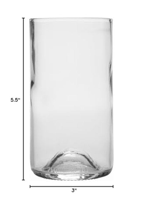 D&V Glass Vintage Collection, Tall Beverage/Cocktail Glass, 16-Ounce, Clear, Set of 6