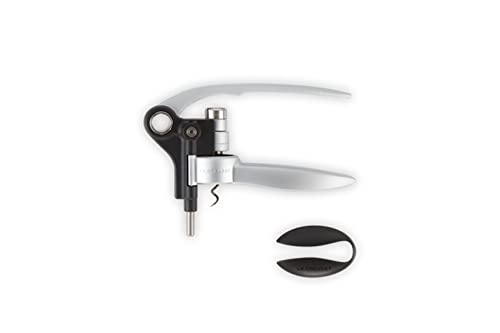 Le Creuset Satin Metal Lever & Foil Cutter | Premium Wine Bottle Opener
