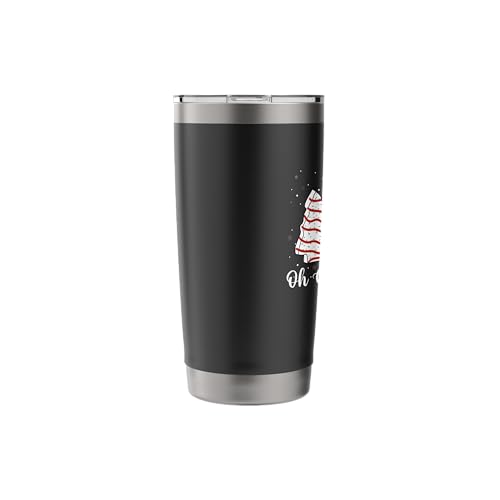 Oh Christmas Tree Cakes Debbie Funny Xmas Family Matching Insulated Tumbler - Black 20oz