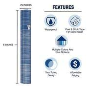 Aluminum Mezuzah Case with 3D Shin Design, 6-Inch Peel and Stick